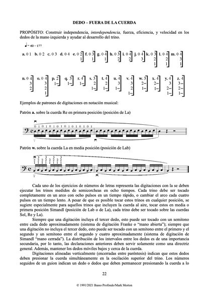 Dr. Morton's Ejercicios de Tortura para el Contrabajo, 2da Edicion