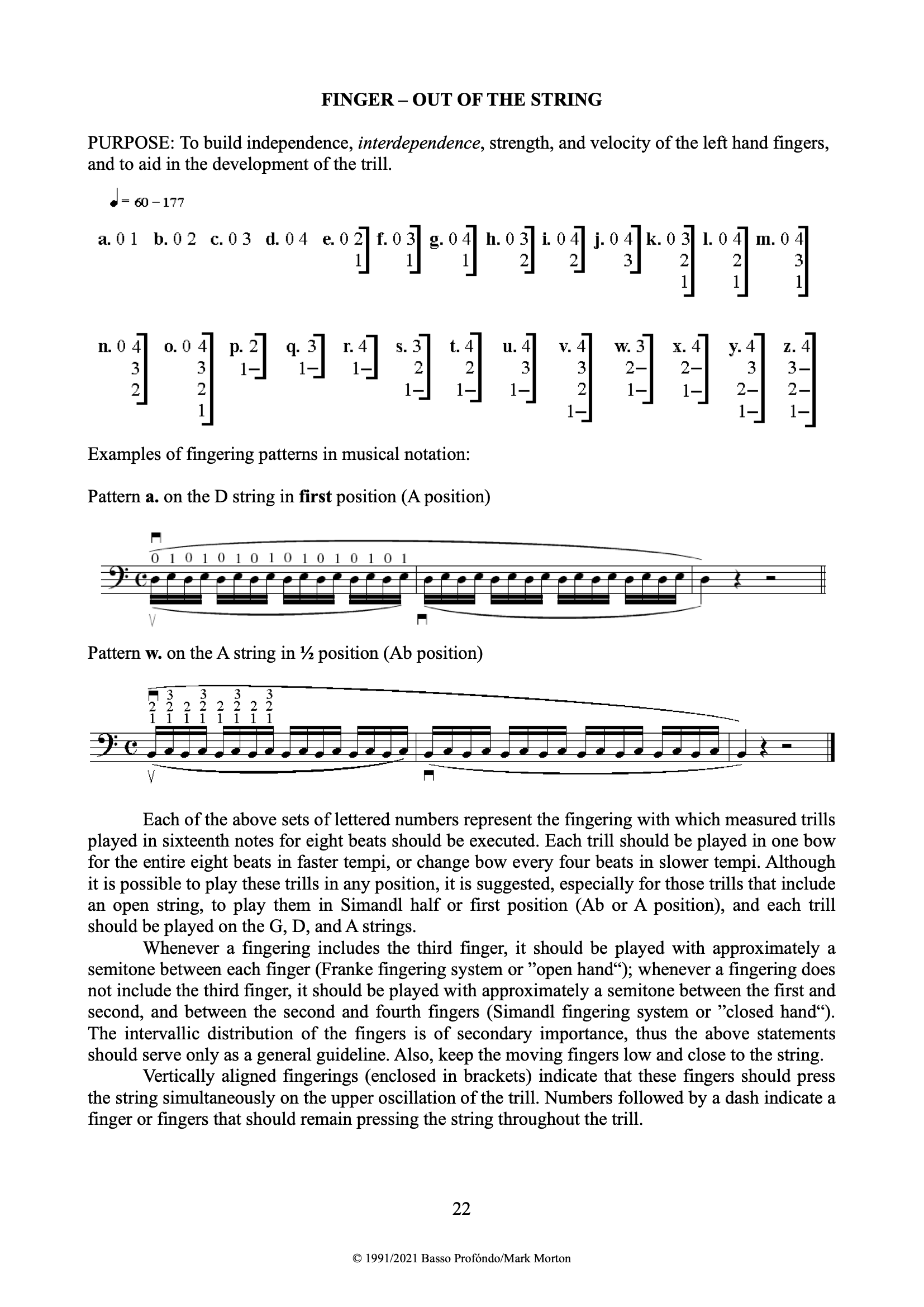 Dr. Morton's Torturous Exercises for the Double Bass β Double Bass ...