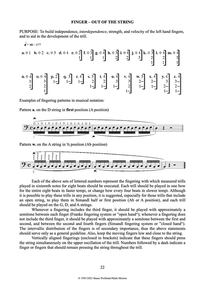 Dr. Morton's Torturous Exercises for the Double Bass