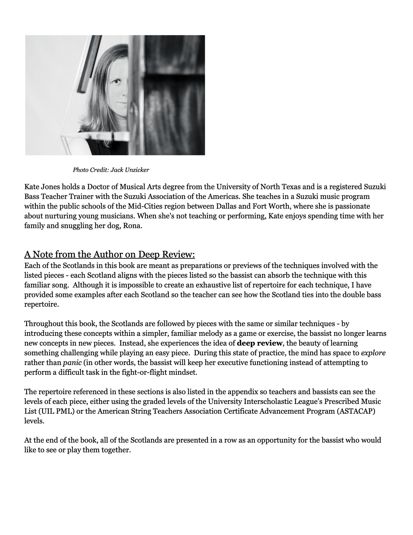 Dr. Kate Jones: Scotland Through the St(Ages): 84 Variations on 1 Folk Song for Double Bass