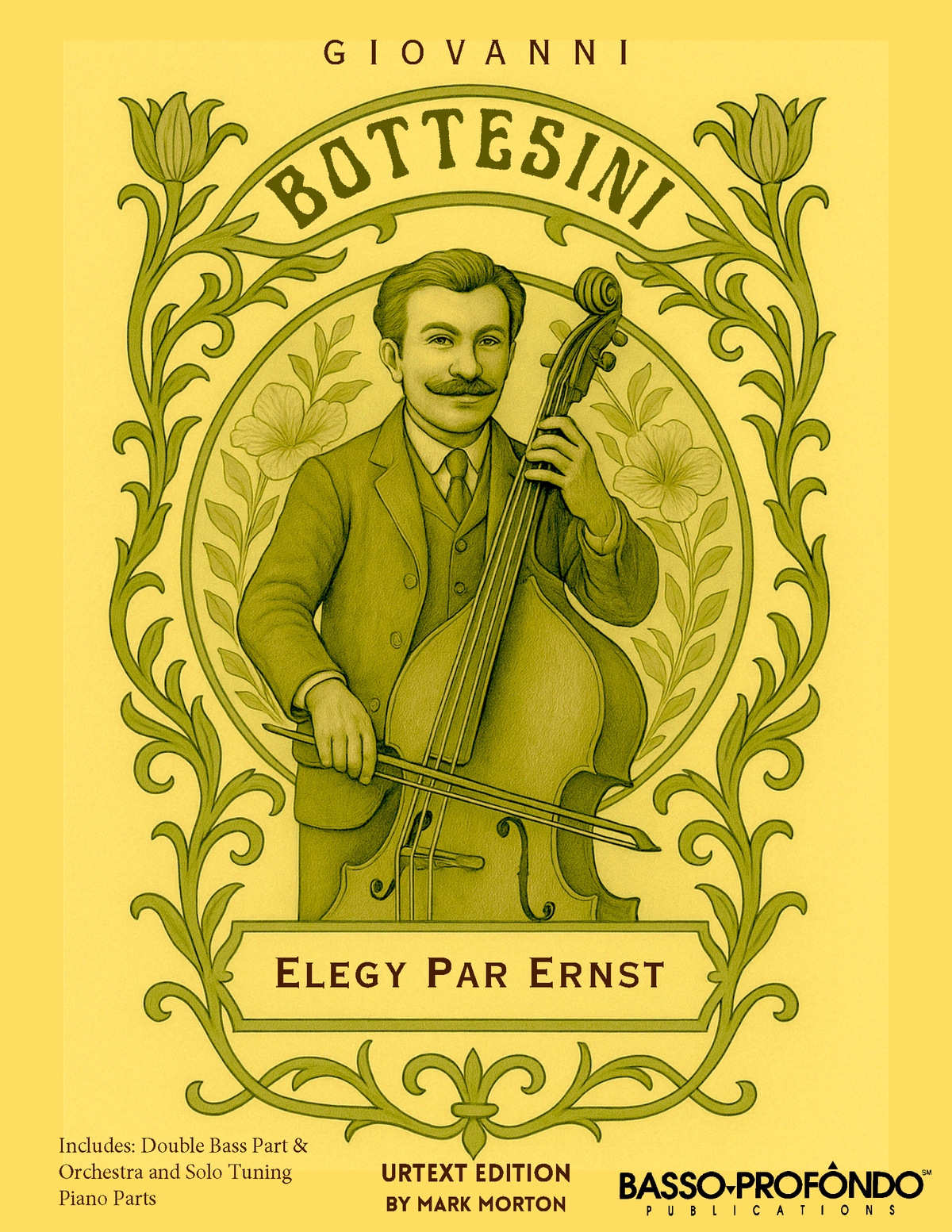 Bottesini: Elegy par Ernst for Double Bass and Piano (urtext ed. Mark Morton)