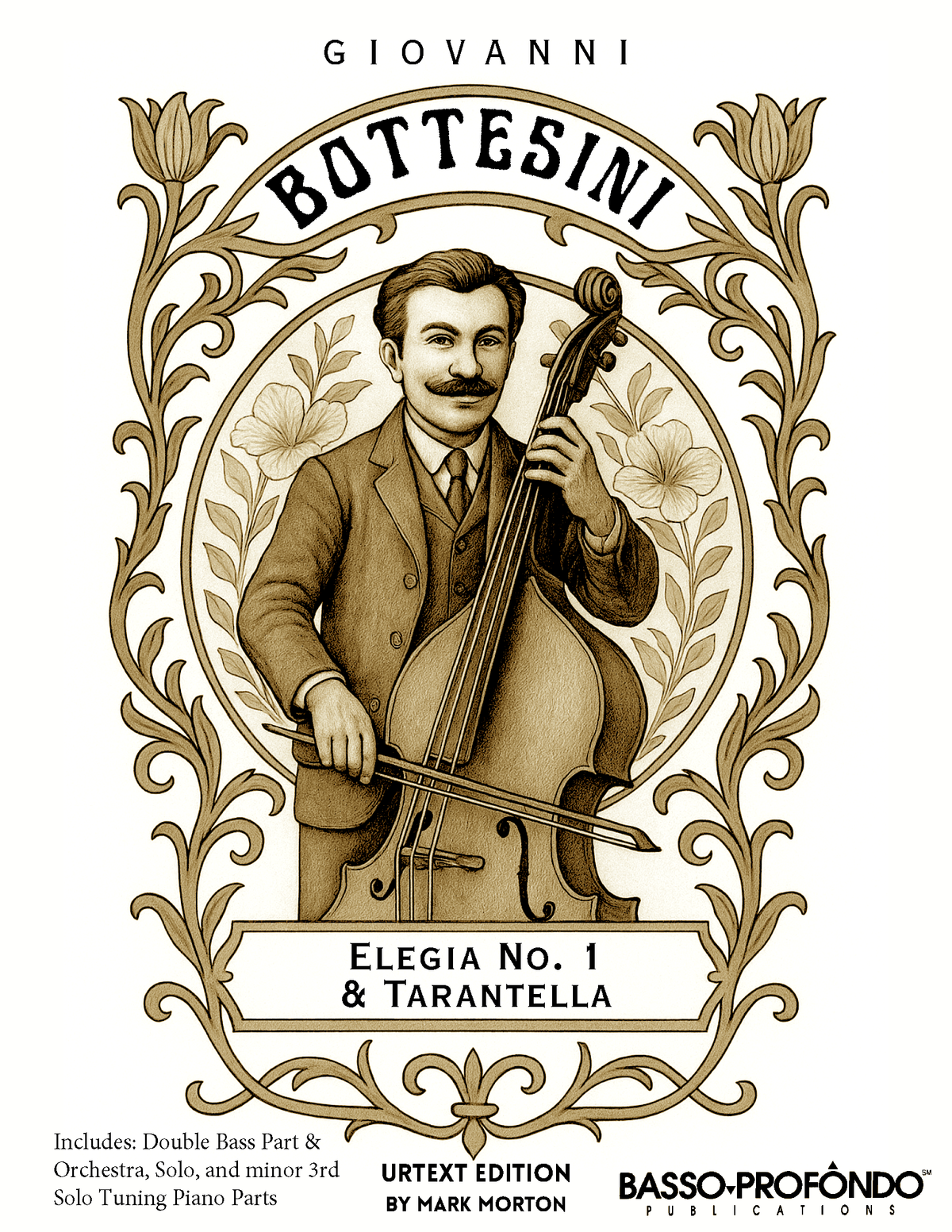 Bottesini: Elegia No. 1 & Tarantella for Double Bass and Piano (urtext ed. Mark Morton)