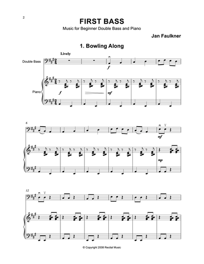 The Beginner Collection for double bass & piano