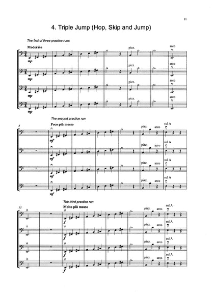 Christopher Field: Olympic Games for Beginner Double Bass Quartet