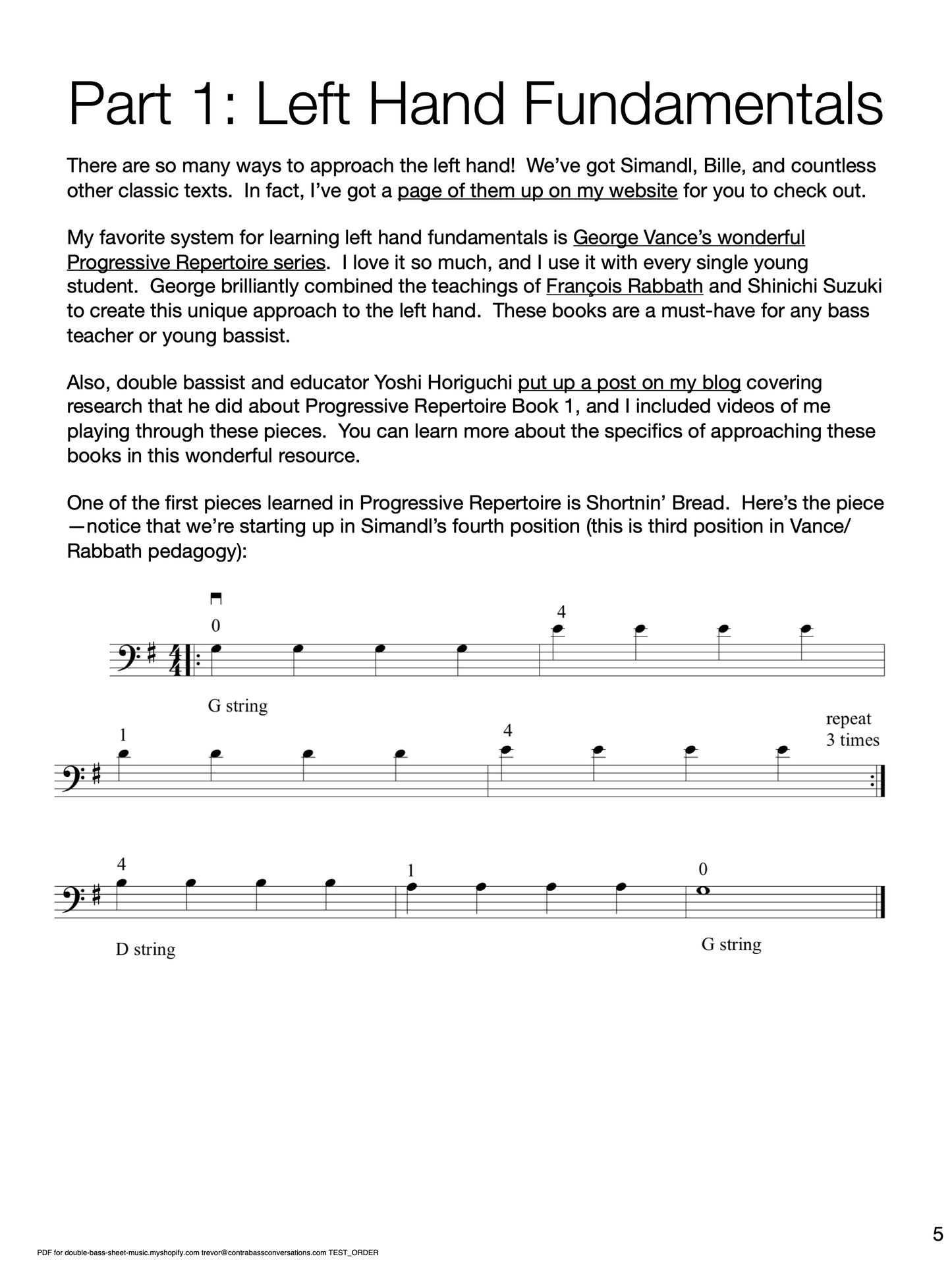 Jason Heath: Fundamentals of Double Bass Technique