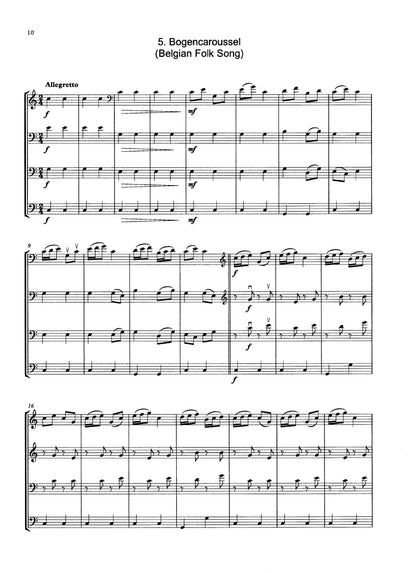 Senad Gacevic: Folk Songs for Four: Seven Folk Songs for double bass quartet