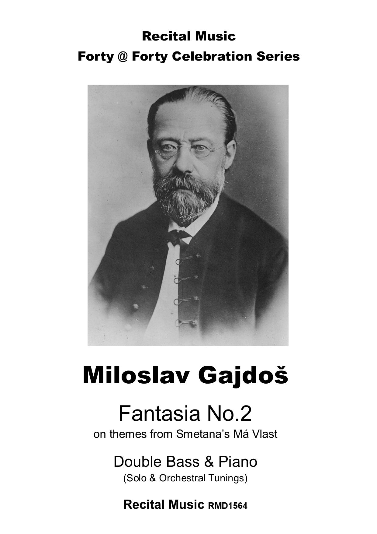 Miloslav Gajdos: Fantasia No.2 on themes from Smetana's Ma Vlast for double bass & piano