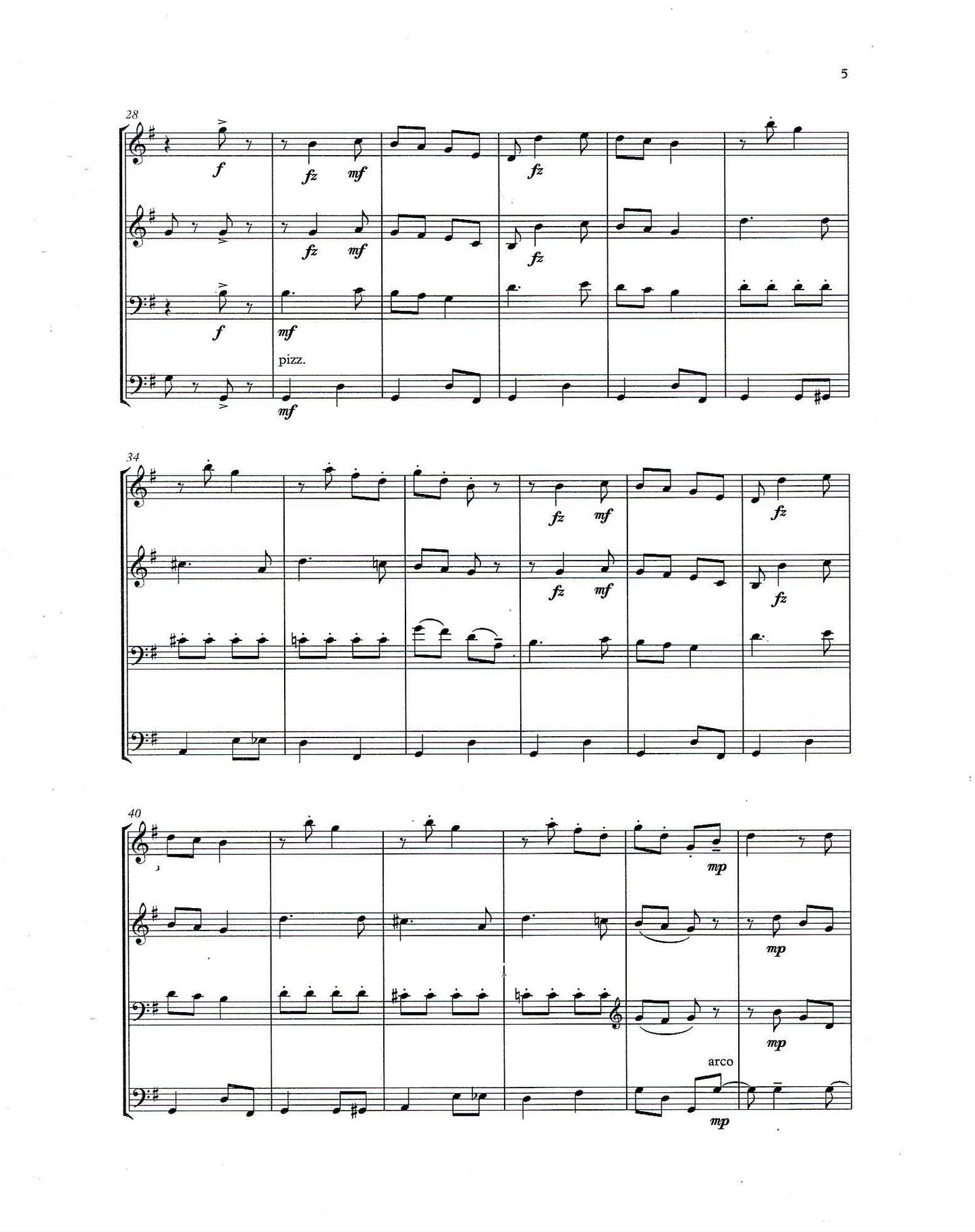 Simón García: 3 Quartets for double bass quartet