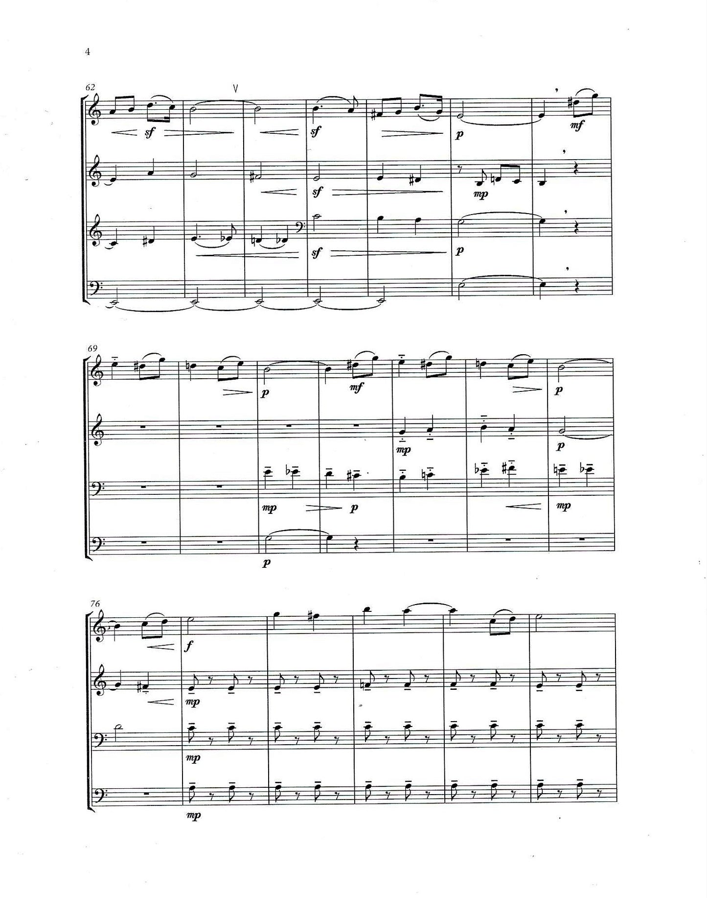 Simón García: 3 Quartets for double bass quartet