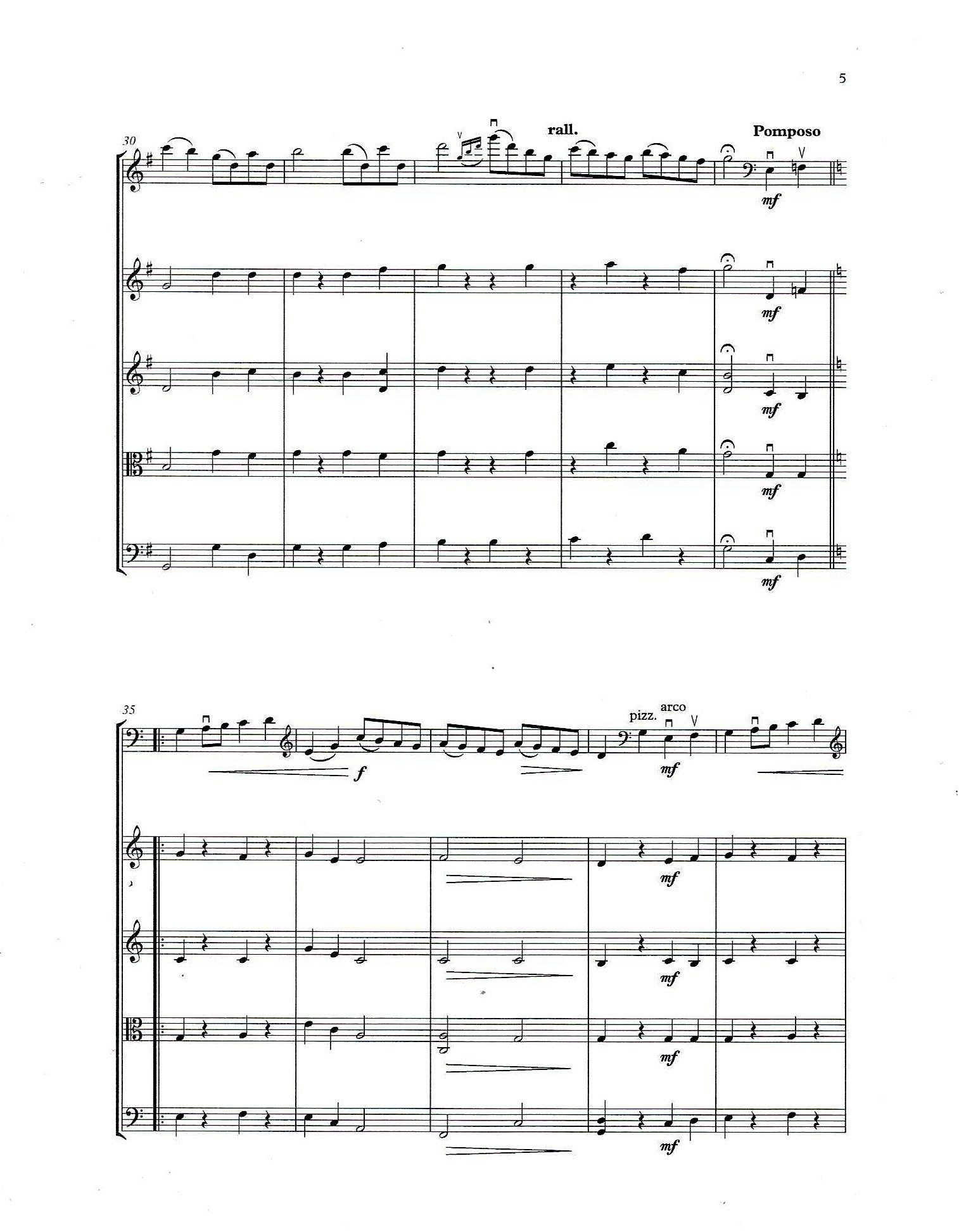 Lorenziti Gavotte for double bass & string quartet (Orch. Tuning