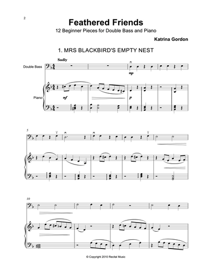 The Beginner Collection for double bass & piano