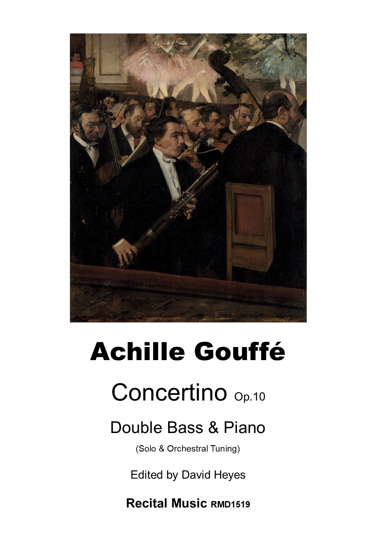 Achille Gouffé: Concertino Op.10 for double bass & piano (ed. Heyes)