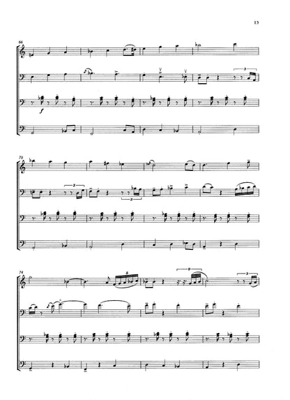 Teppo Hauta-aho: Two Dances for double bass quartet