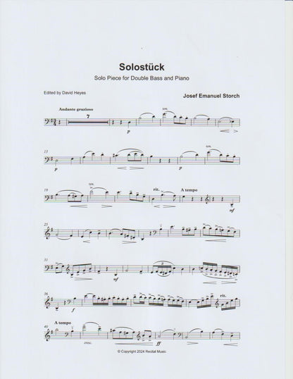 Heritage Series Book 3 for double bass & piano (ed. David Heyes)