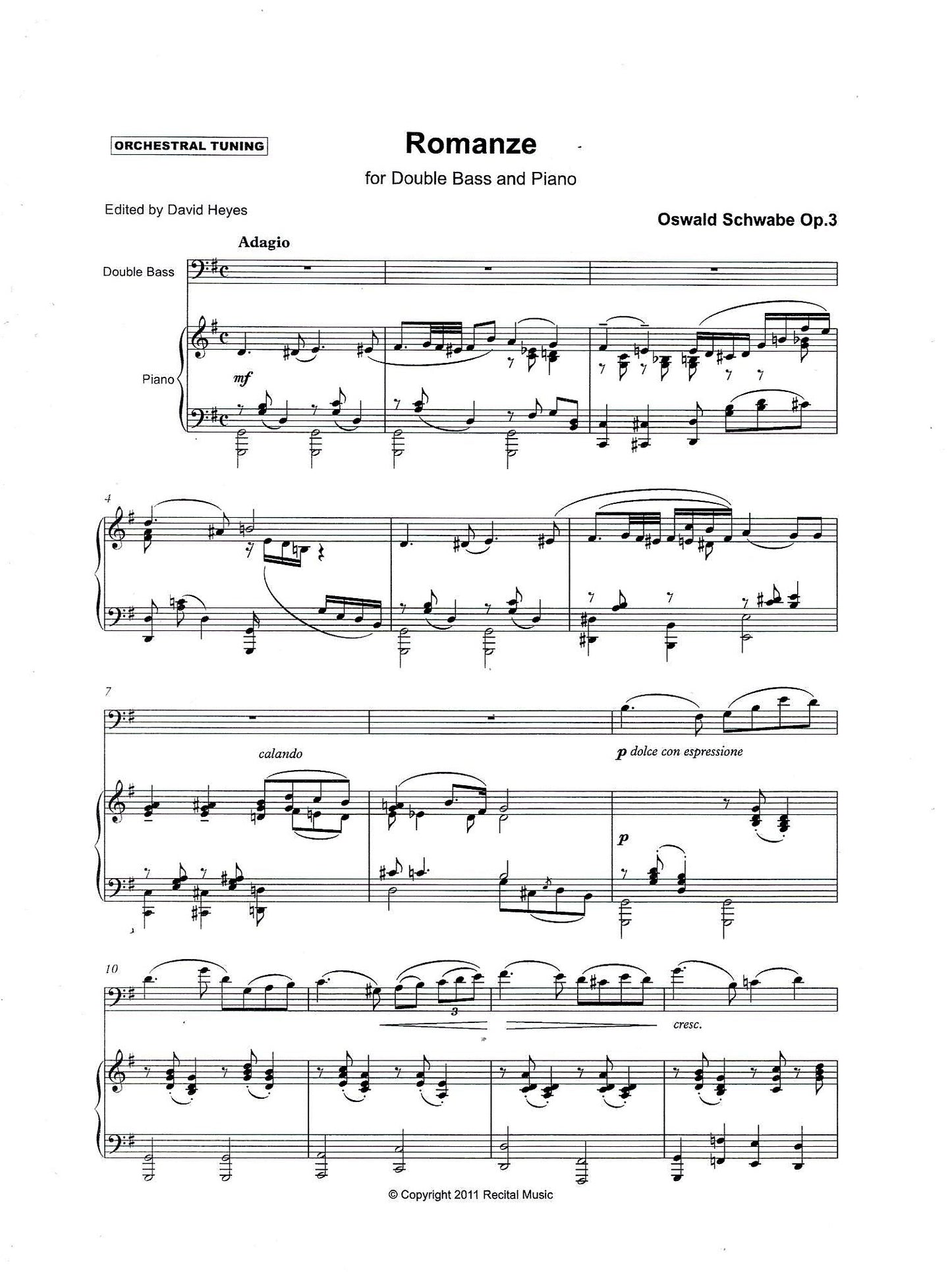 Heritage Series Book 2 for double bass & piano (ed. David Heyes)