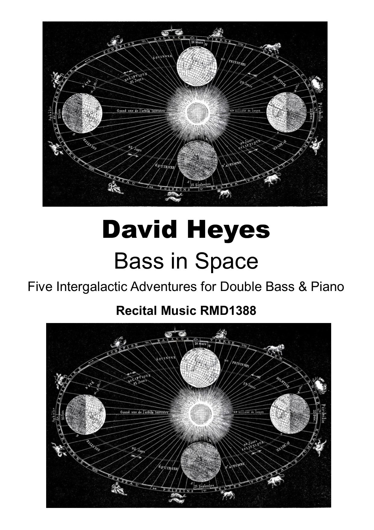 David Heyes: Bass in Space: Five Intergalactic Adventures for double bass & piano