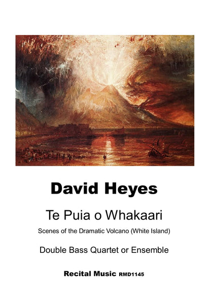 David Heyes: Te Puia o Whakaari 'Scenes of the Dramatic Volcano' for double bass quartet