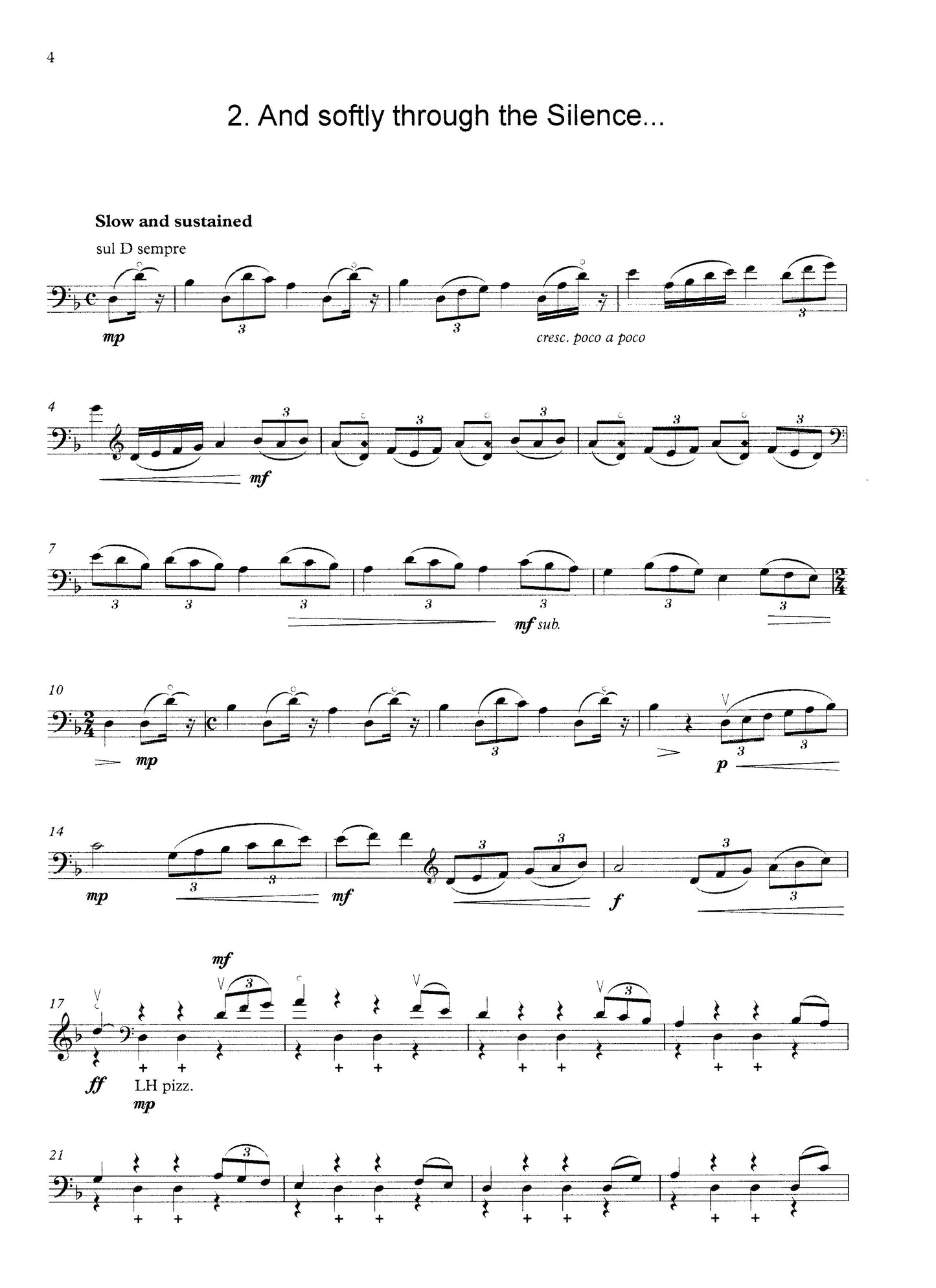 David Heyes: The Golden Road to Samarkand for unaccompanied double bass
