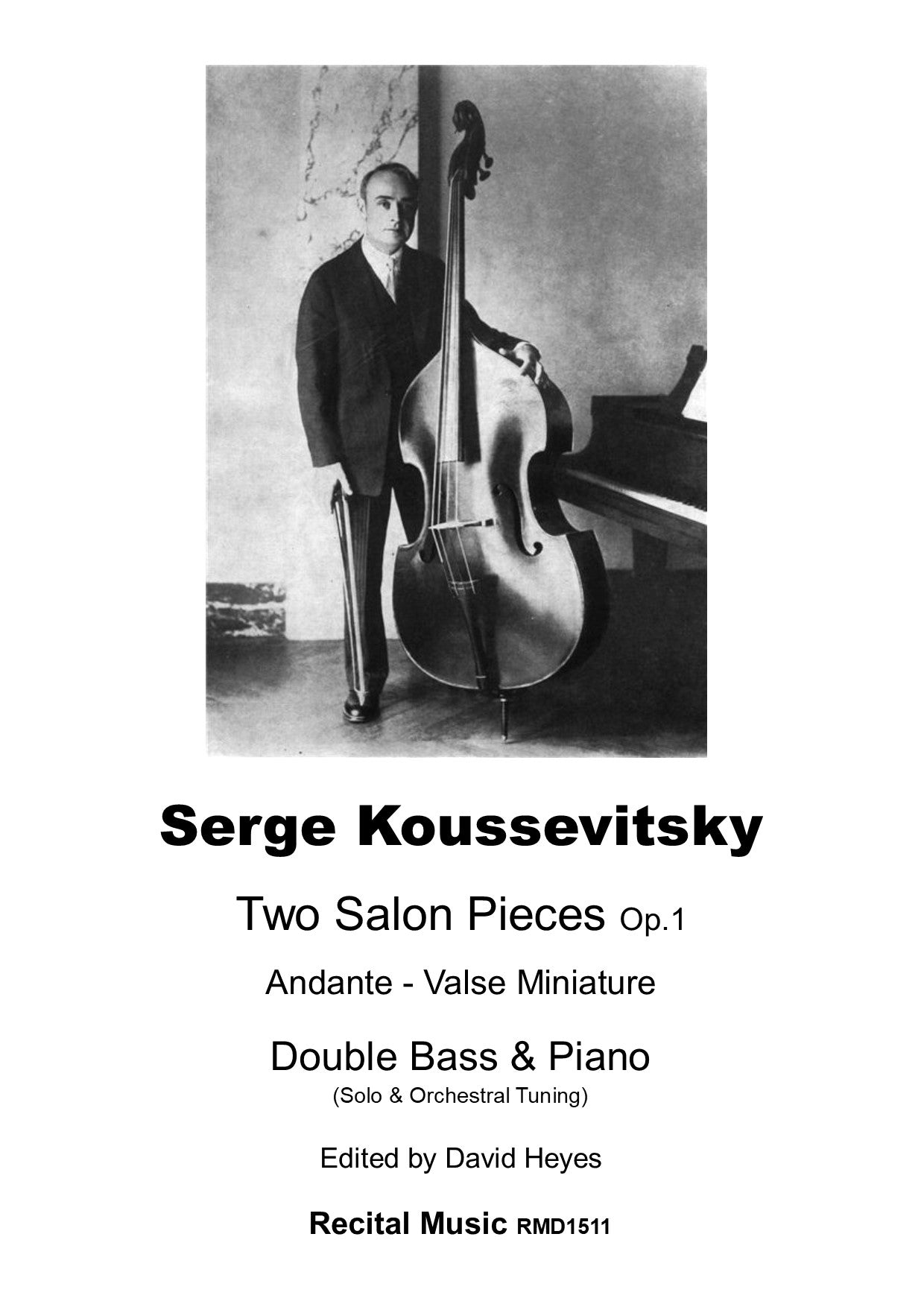 Serge Koussevitsky: Two Salon Pieces for double bass & piano (Op. 1)