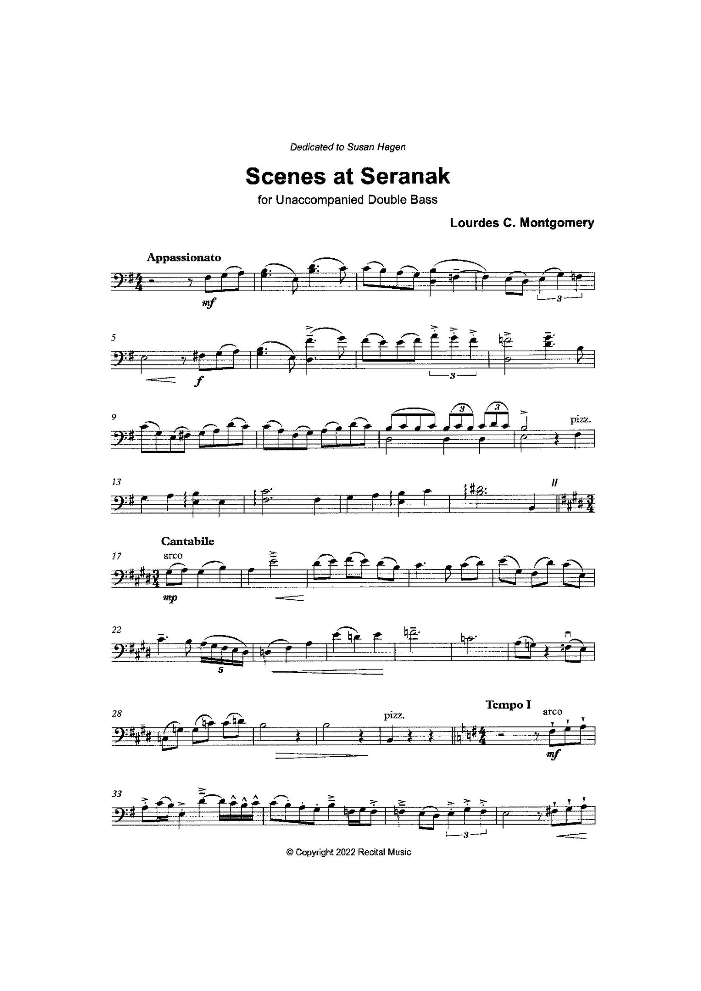 Koussevitsky Connections Book 1: USA - Seven Pieces for Unaccompanied Double Bass