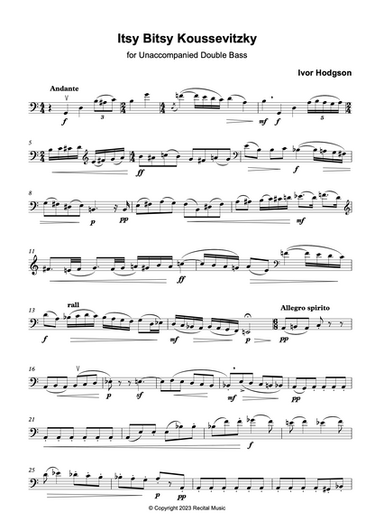 Koussevitsky Connections Book 2: Europe - Seven Pieces for Unaccompanied Double Bass