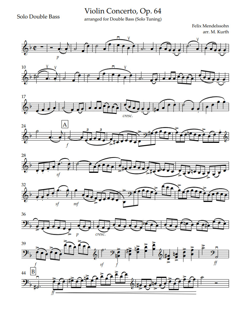 Bach Violin Concerto in A minor 2 Mov Sheet music for Violin