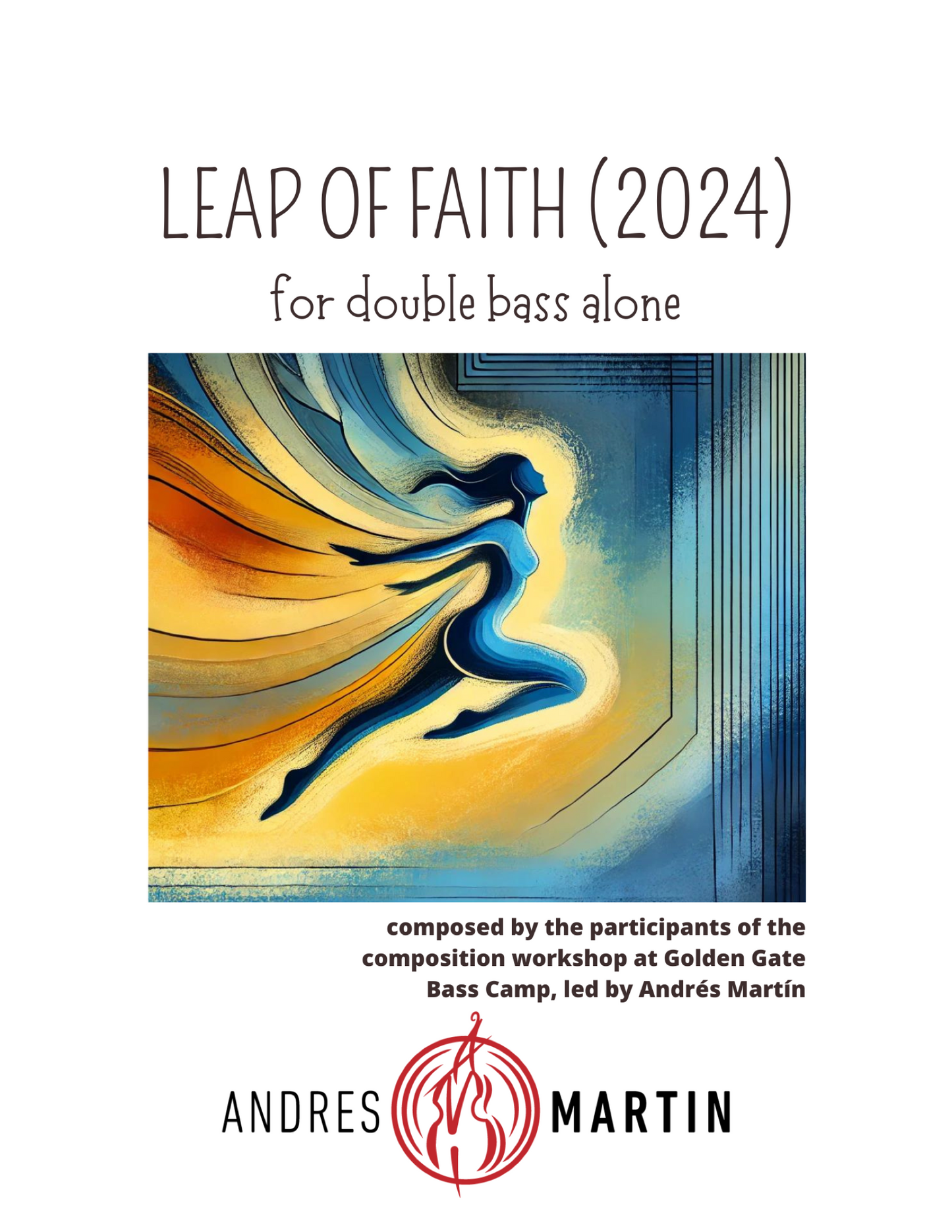 Andrés Martín: Leap of Faith for solo double bass (2024)