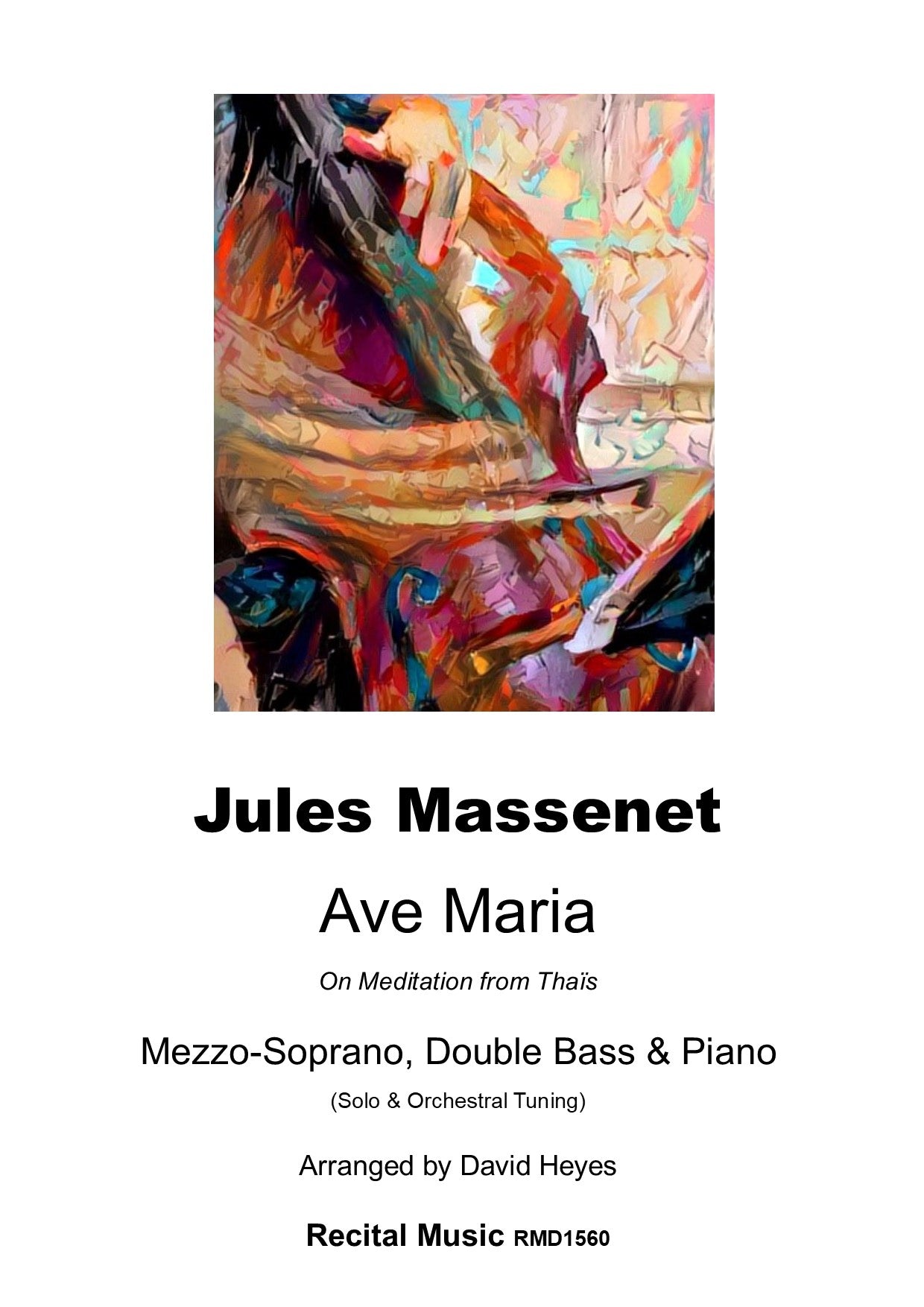 Jules Massenet: Ave Maria for soprano, double bass & piano