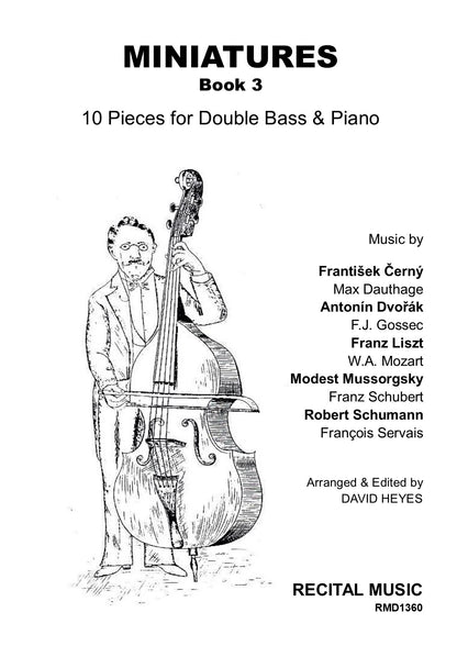 Miniatures Book 3 for double bass & piano (edited by David Heyes)
