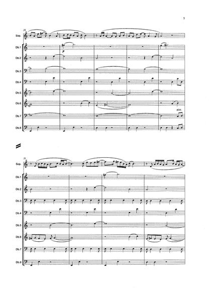 Tony Osborne: Miserere for soprano & double bass octet