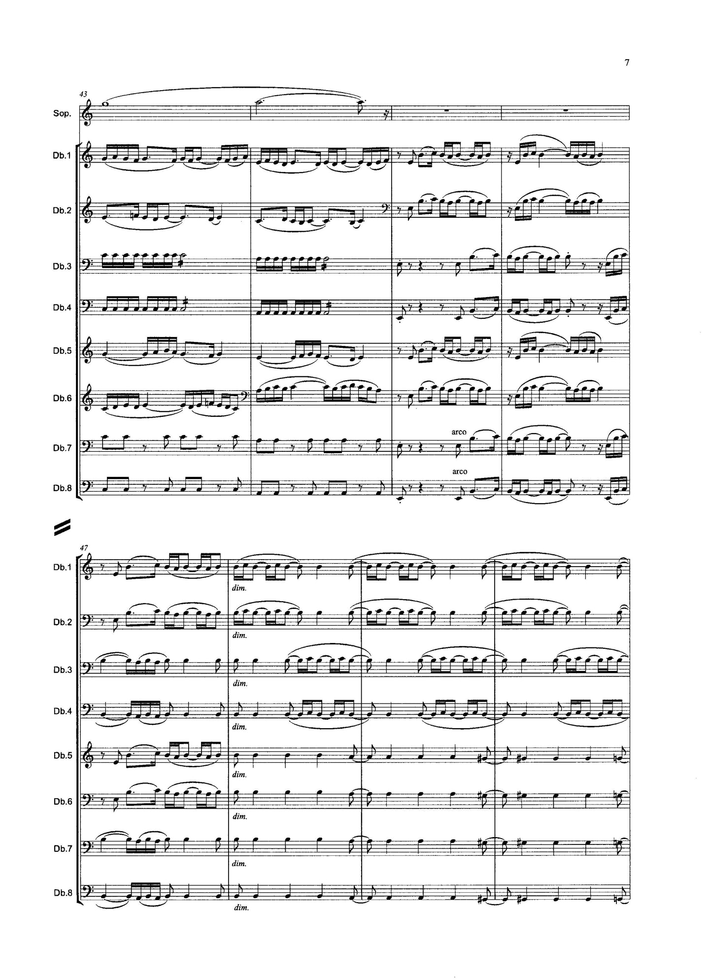 Tony Osborne: Miserere for soprano & double bass octet