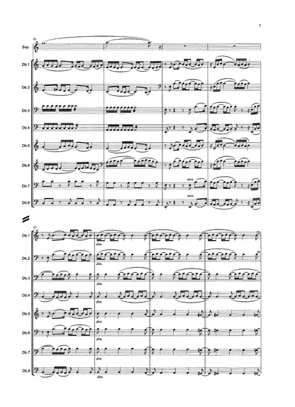 Tony Osborne: Miserere for soprano & double bass octet