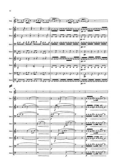Tony Osborne: Miserere for soprano & double bass octet