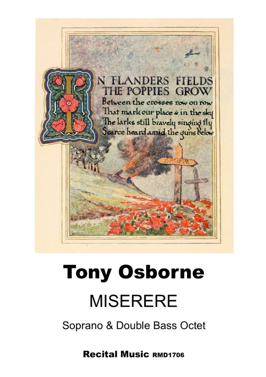 Tony Osborne: Miserere for soprano & double bass octet