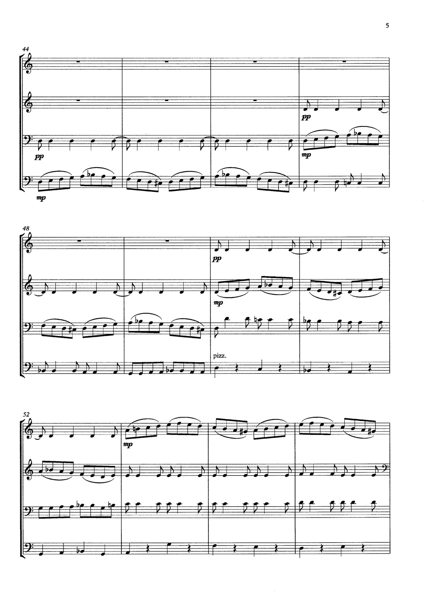 Tony Osborne: Sagas & Legends for double bass quartet