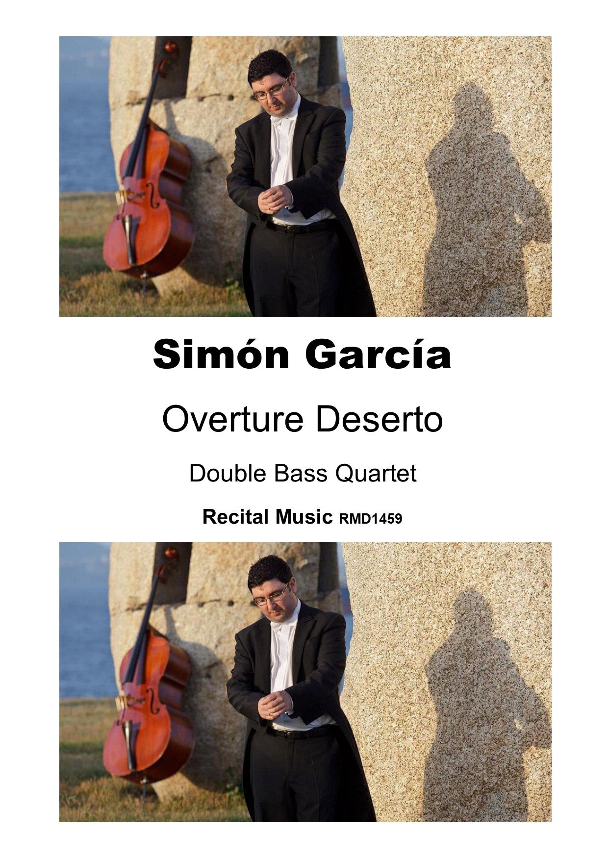 Simón García: Overture Deserto for double bass quartet