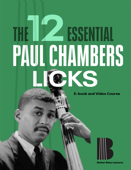 Cole Davis: 12 Essential Paul Chambers Licks (e-book & video course)
