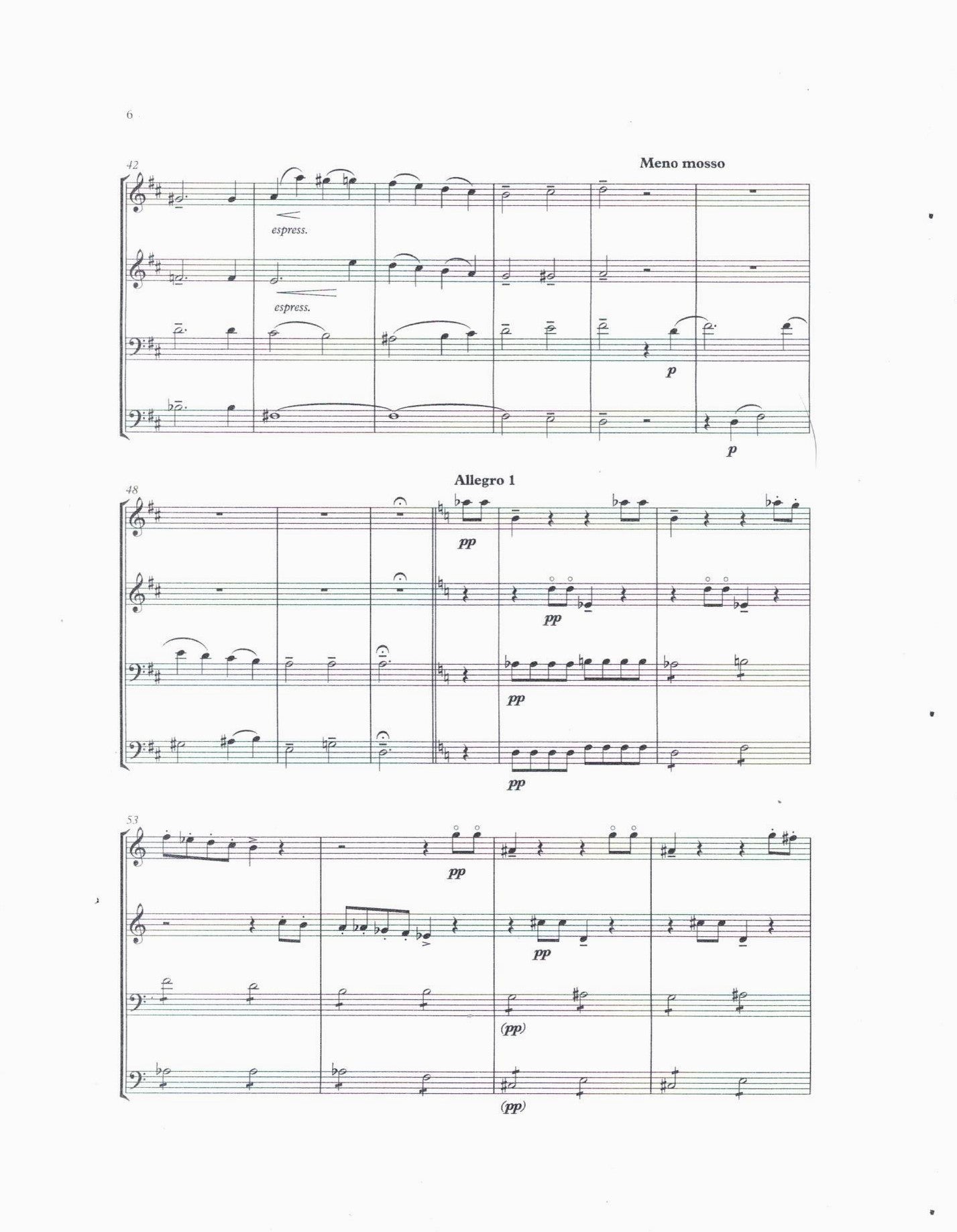 Prokofiev: Scherzo Humoristique Op. 12, No. 9 for double bass quartet