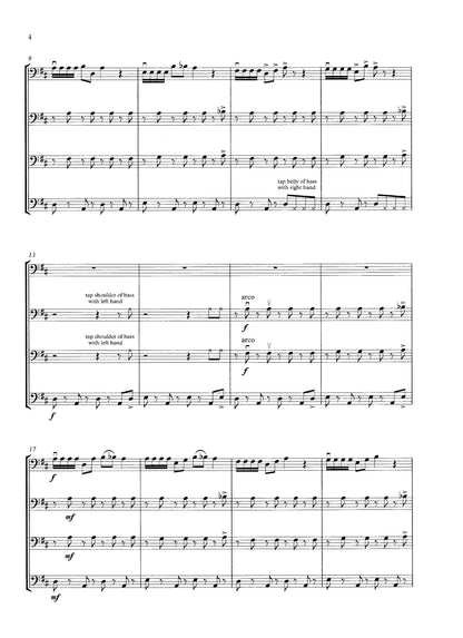 David Heyes: Punch & Judy: Seven Seaside Postcards for beginner double bass quartet