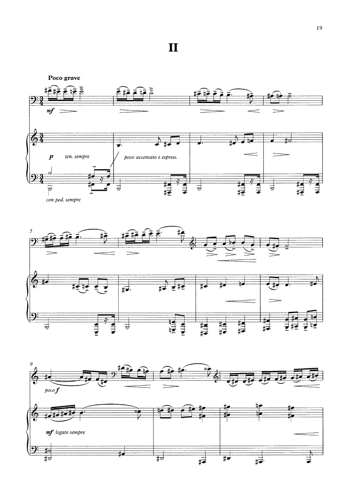 Karel Reiner: Sonata for double bass & piano