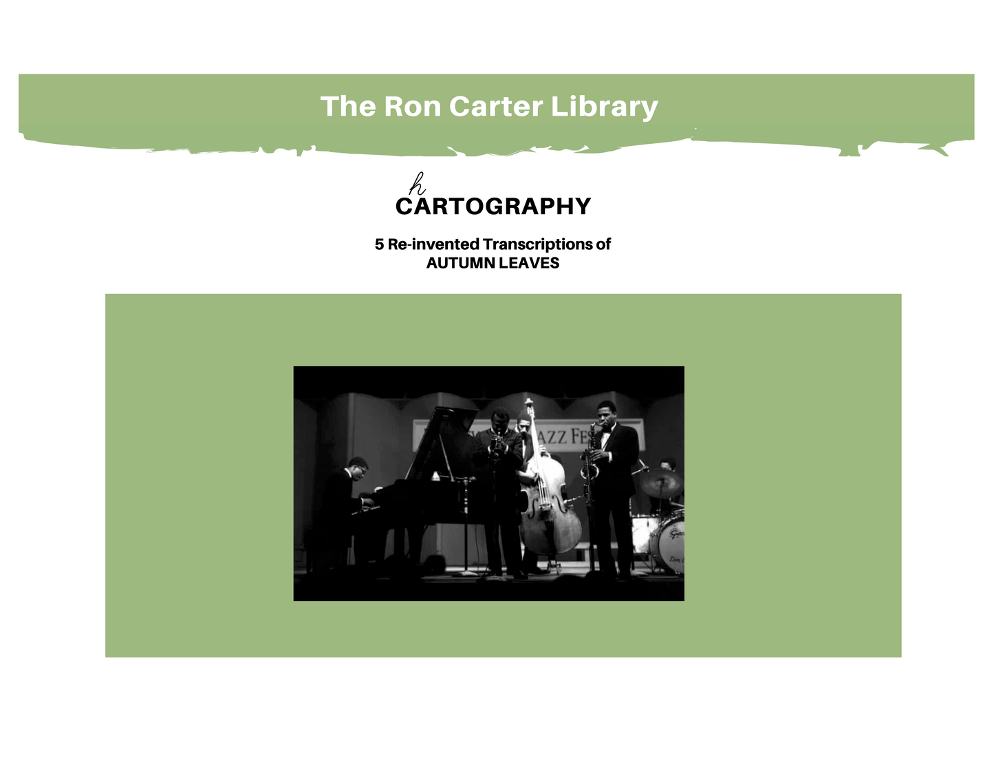 Ron Carter: Chartography - Reinvented Transcriptions