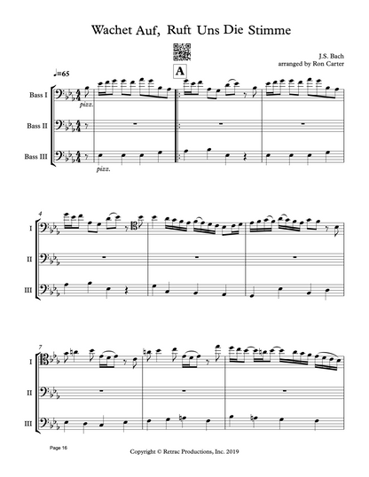 Ron Carter Meets Bach Vol. 1 for double bass ensemble