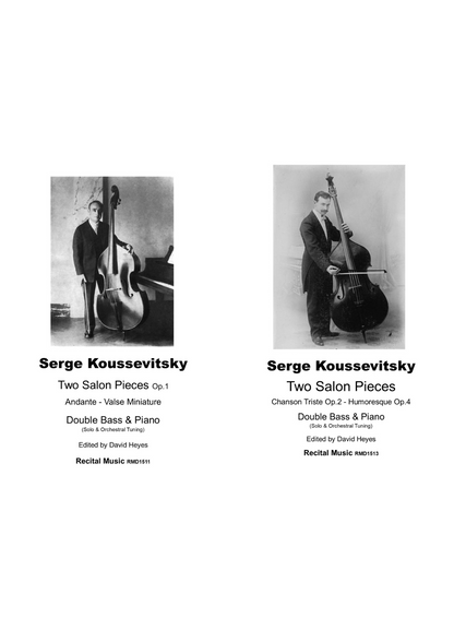 Serge Koussevitsky: Two Salon Pieces for double bass & piano (Op. 1)