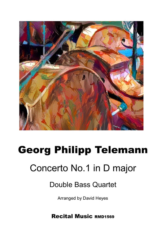 Telemann: Concerto No. 1 in D major for double bass quartet (arr. Heyes)