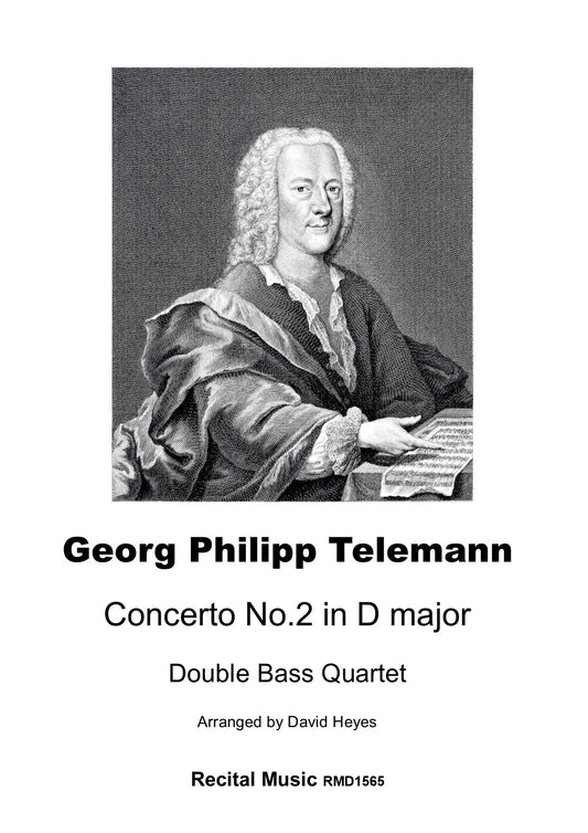 Telemann: Concerto No. 2 in D major for double bass quartet (arr. Heyes)