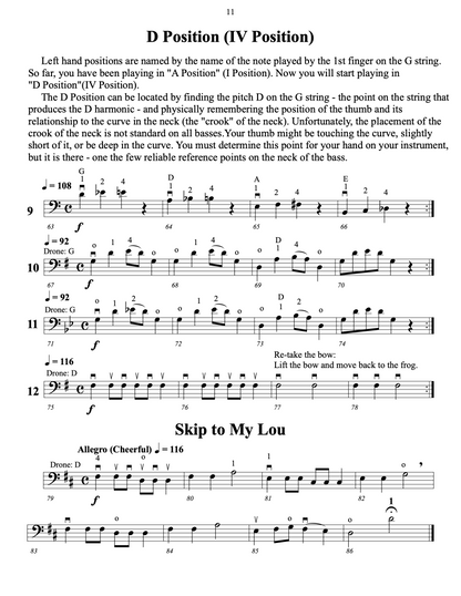 Thomas B. Gale: Triangulation of Fingering Systems for the Double Bass (A Complete Method), Vol. 1