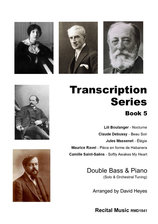 Transcription Series Book 5 for Double Bass & Piano (arr. Heyes)