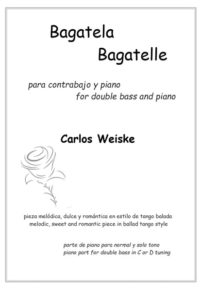 Carlos Weiske: Bagatela for double bass and piano