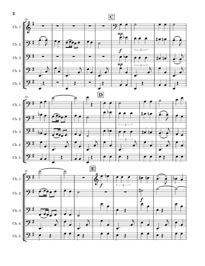 Bizet: Habanera from Carmen for double bass ensemble (arr. Gramelspacher)