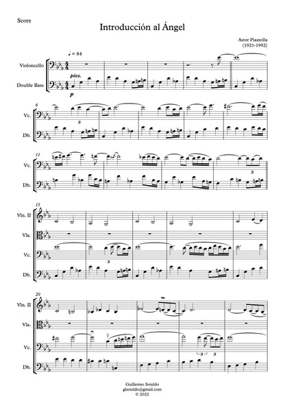 Piazzolla: Introducción al Ángel for string quintet (arr. by Guillermo Soteldo)